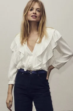 Suedacc Frilly Blouse 35630