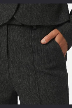 Sury Herringbone Pants 166366