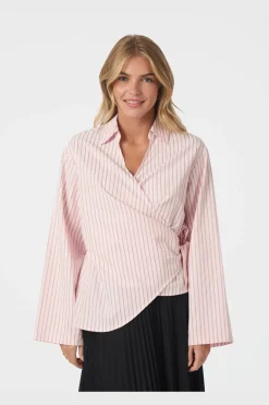 Tifuna Stripe Wrap Shirt 167535
