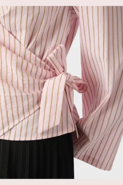 Tifuna Stripe Wrap Shirt 167535