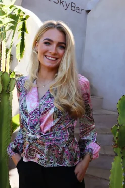 Tiki Ls Twist Blouse 22120