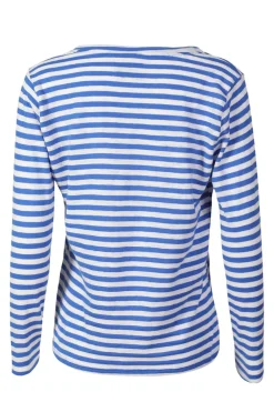 Ulla-Ls-Vneck-Stripe-Tshirt 22160