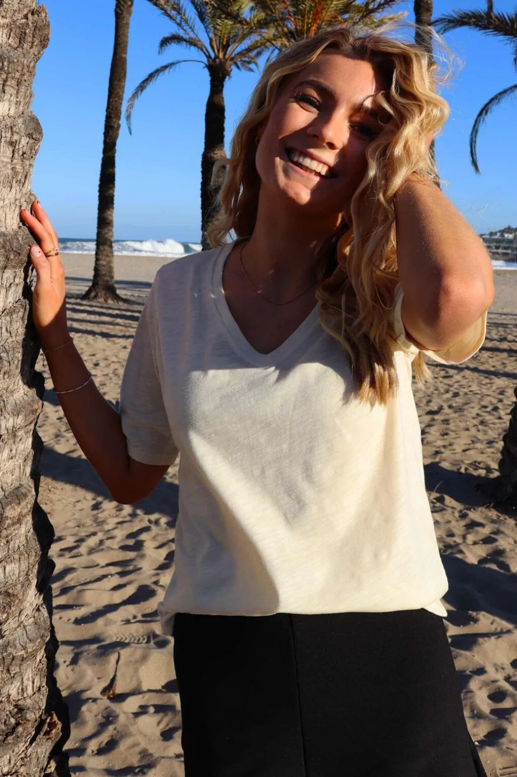 Ulla-Ss-Vneck-Tshirt 21675