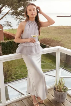 Vicky Heavy Sateen Skirt