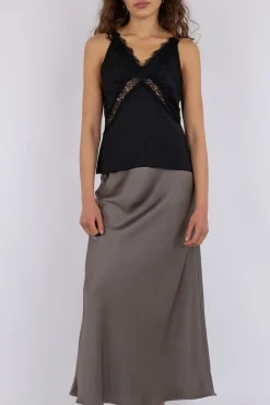 Vicky Heavy Sateen Skirt