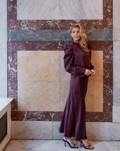 Vicky Heavy Sateen Skirt 159588