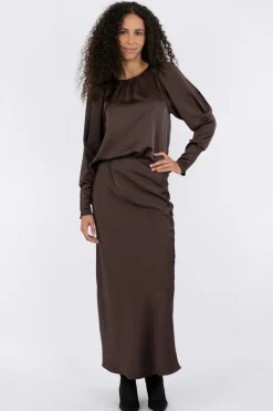 Vicky Heavy Sateen Skirt 159588