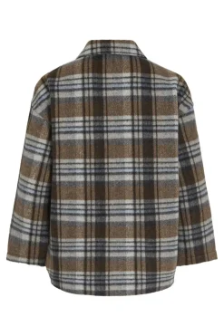 Viemie L/S Checked Shacket