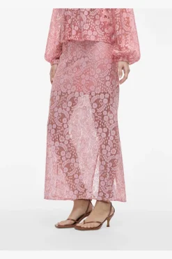 Vihibo Midi Lace Skirt