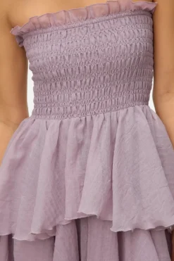 Vmdelilah Sl Smock Ruffle Dress