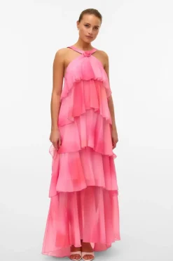 Vmfelicia Sl Ruffle Maxi Dress