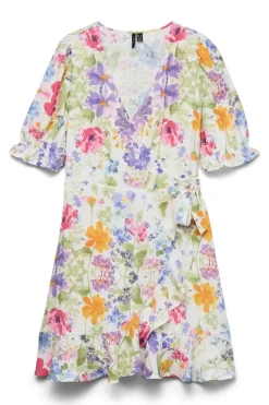 Vmflora 2/4 Wrap Short Dress