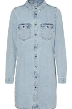 Vmjennie Ls Short Denim Dress Mix