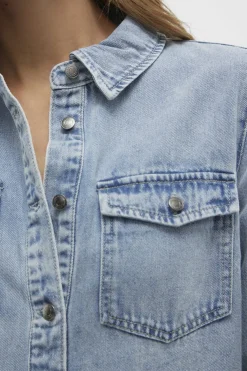 Vmjennie Ls Short Denim Dress Mix