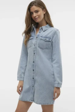 Vmjennie Ls Short Denim Dress Mix