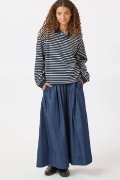 Yara Denim Long Skirt