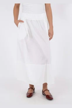 Yara Long Poplin Skirt 163076
