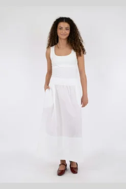 Yara Long Poplin Skirt 163076