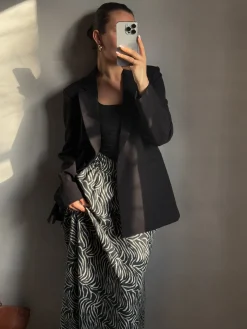 Yara Zebra Long Skirt 164709