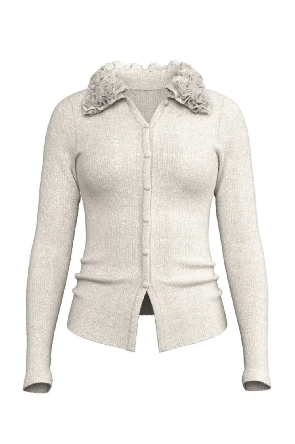 Yasarosia Ls Knit Cardigan