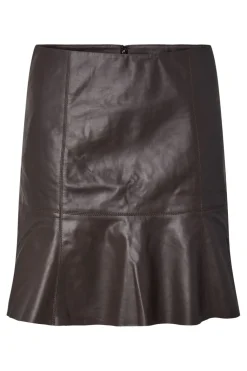 Yascolly Naplon Leather Skirt