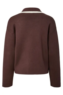 Yasjosie Ls Bow Knit Top