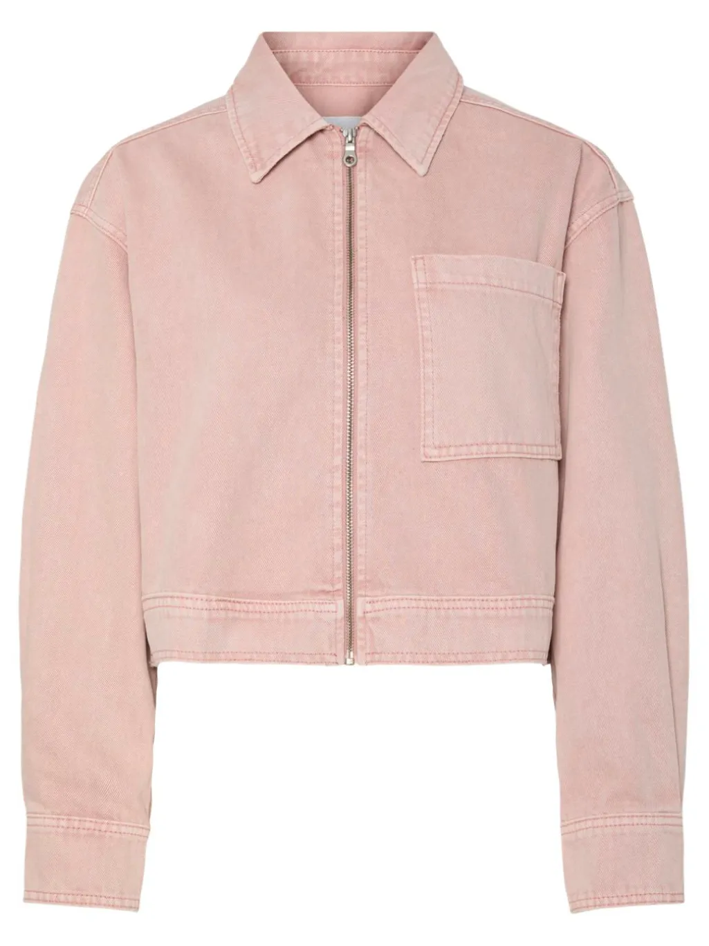 Yassun Ls Crop Denim Jacket Fest