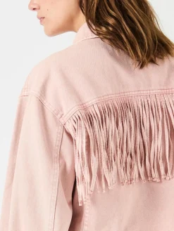 Yassun Ls Crop Denim Jacket Fest